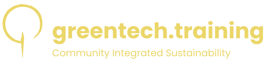 greentech.training logo,name, and tagline in yellow