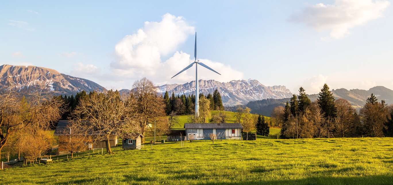 Wind energy in a farm